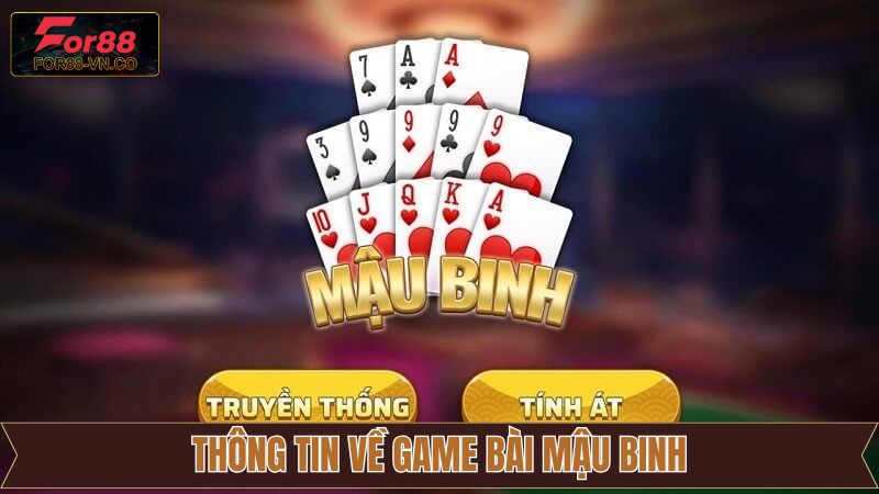 Mậu Binh Online: Trò Chơi Hấp Dẫn Không Thể Bỏ Lỡ Tại FOR88 2 Đôi nét hấp dẫn khi tham gia chơi Mậu Binh